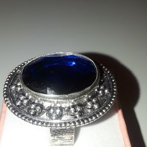 925 Silver blue iolite ring size 9 and 1/4 new